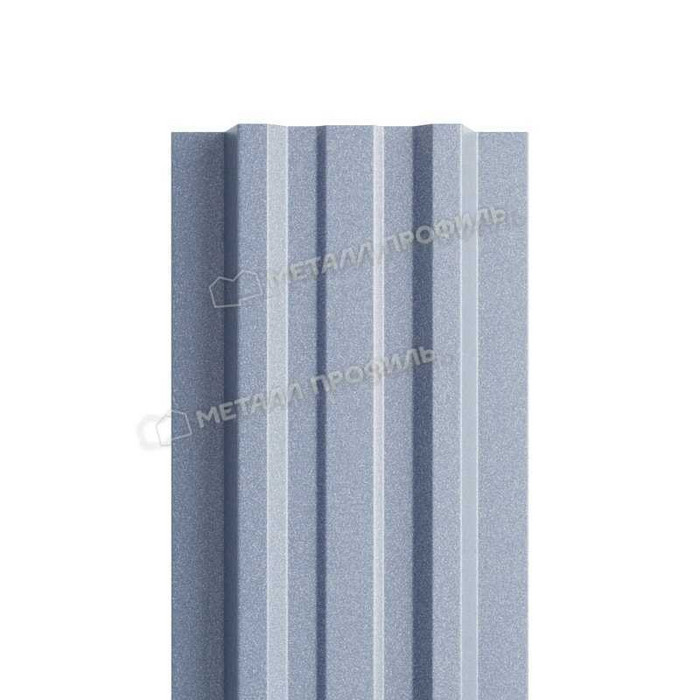 Штакетник Металл Профиль LАNE-T 0,5 PURMAN® Galmei - фото №1